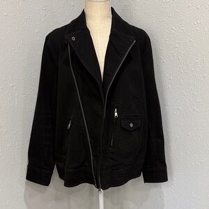 Ralph Lauren‎ Black Moto Jacket Size 1X